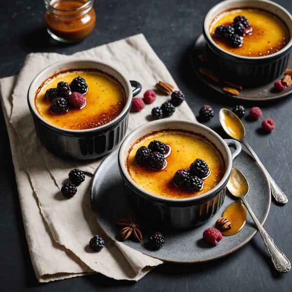 Quelle est la recette pour des crèmes brûlées à la fève tonka?